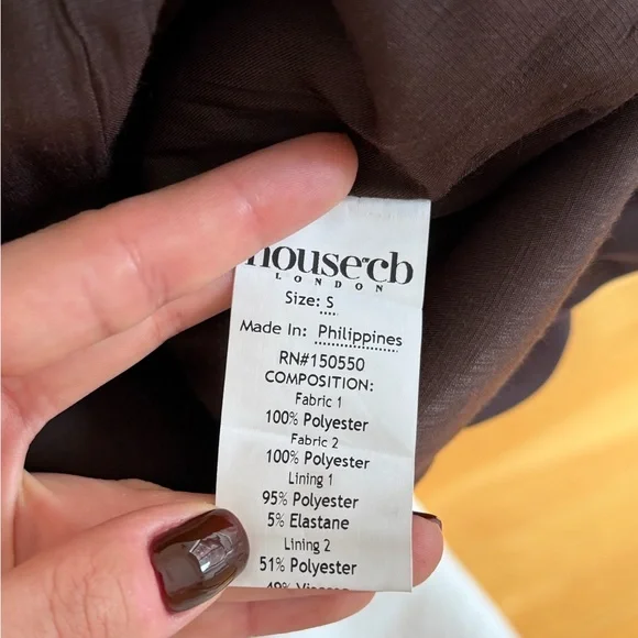 House of CB Dionne Espresso Corset Mini Dress - Picture 12 of 13